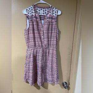 😵‍💫 3/$12 GAP Sleeveless Pink and White Mini Dress